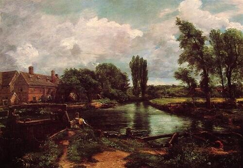 Constable Art in Flatford Mill